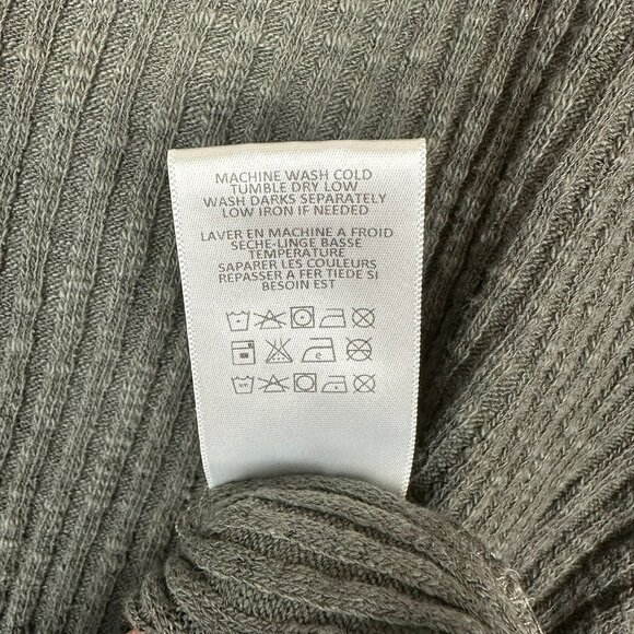 Eri +Ali Fringe Hem & Crossback LS Knit Boho Shirt - Picture 7 of 7